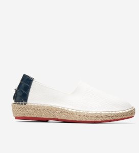Alpargata Cole Haan Cloudfeel Mujer Blancos | 647239-AEL