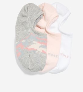 Calcetines Cole Haan 3-Pair Camo Sneaker Liner Mujer Grises | 904876-JBA