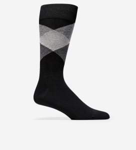 Calcetines Cole Haan Large Diamond Crew Hombre Negros | 537812-JGE