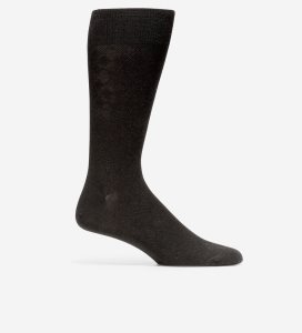 Calcetines Cole Haan Tonal Argyle Crew Hombre Negros | 692481-YEG