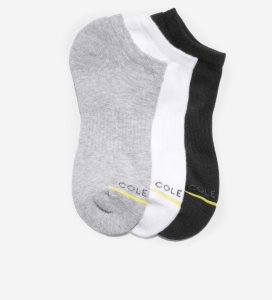 Calcetines Cole Haan ZERØGRAND 3-Pair Liner Mujer Negros Blancos Grises | 032671-LDM