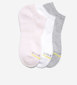 Calcetines Cole Haan ZERØGRAND 3-Pair Liner Mujer Rosas Blancos Grises | 178604-LSQ