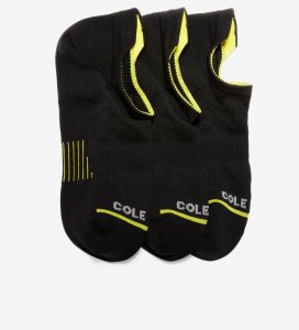 Calcetines Cole Haan ZERØGRAND 3-Pair Liner Mujer Negros | 741896-URL