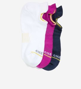 Calcetines Cole Haan ZERØGRAND 3-Pair Liner Mujer Fucsia | 850621-PZX