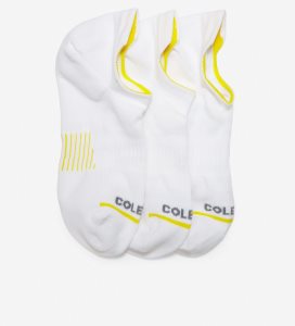 Calcetines Cole Haan ZERØGRAND 3-Pair Liner Mujer Blancos | 942618-FNT