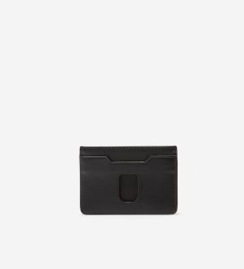 Carteras Cole Haan GRANDSERIES Cuero Card Case Hombre Negros | 136785-OZE