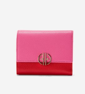 Carteras Cole Haan Small Tri-Fold Mujer Fucsia | 805963-XZI