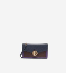 Carteras Cole Haan Turnlock Phone Case with Chain Mujer Azules | 864135-GAS
