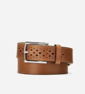Cinturones Cole Haan 32MM Washington Perforated Hombre Marrom | 153987-QVZ