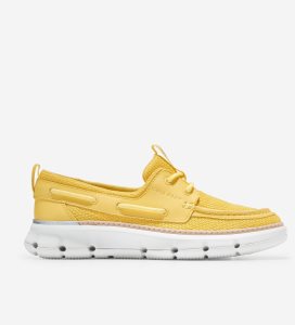 Loafers Cole Haan 4.ZERØGRAND Regatta Barco Mujer Azules Grises | 650392-GFT