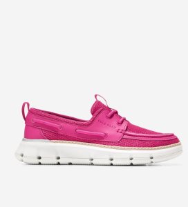 Loafers Cole Haan 4.ZERØGRAND Regatta Barco Mujer Rosas Azules | 951067-IDV