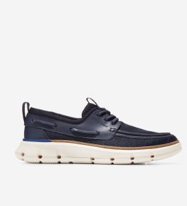 Loafers Cole Haan 4.ZERØGRAND Regatta Barco Hombre Azul Marino | 960132-CZU