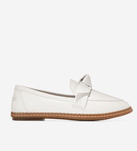 Loafers Cole Haan Cloudfeel All-Day Bow Mujer Blancos | 809673-JNP