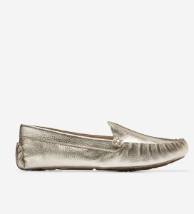 Loafers Cole Haan Evelyn Driver Mujer Dorados | 819032-QVM