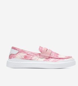 Loafers Cole Haan GrandPrØ Rally Lona Penny Mujer Rosas | 379502-MJV