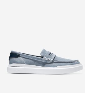 Loafers Cole Haan GrandPrØ Rally Lona Penny Hombre Azules | 934702-FKY
