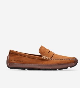 Loafers Cole Haan Wyatt Penny Driver Hombre Marrom | 094632-VWB
