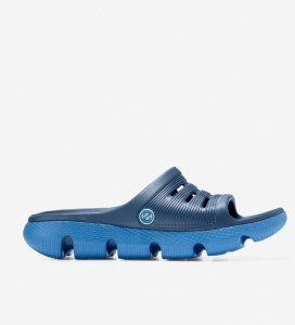 Sandalias Cole Haan 4.ZERØGRAND All-Day Chanclas Hombre Azul Marino Azules | 405793-JLC