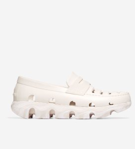 Sandalias Cole Haan 4.ZERØGRAND All-Day Loafer Hombre Blancos | 419628-GRC