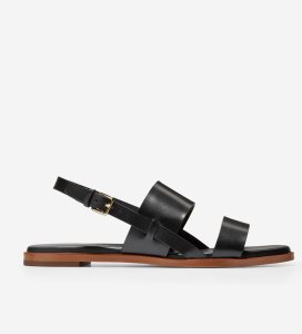 Sandalias Cole Haan Flynn Mujer Negros | 029748-QYV
