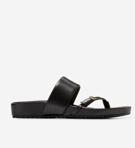 Sandalias Cole Haan Milani Tanga Mujer Negros | 269354-EOT