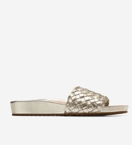 Sandalias Cole Haan Mojave Chanclas Mujer Dorados | 658034-OHQ