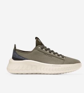 Tenis Cole Haan Generation ZERØGRAND II Hombre Verde Oliva Negros | 472850-WHL