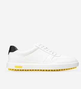 Tenis Cole Haan GrandPrØ AM Golf Hombre Blancos | 895612-ESN