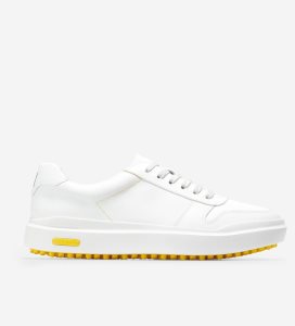 Tenis Cole Haan GrandPrØ AM Golf Mujer Blancos | 465718-LEK