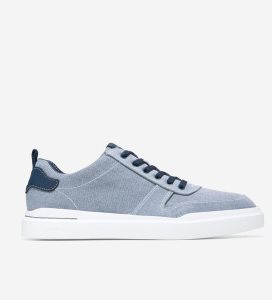 Tenis Cole Haan GrandPrØ Rally Lona Court Hombre Azules | 267184-CRP