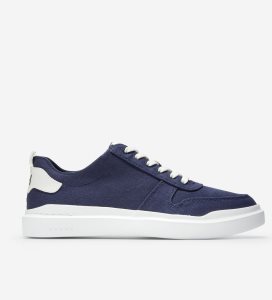 Tenis Cole Haan GrandPrØ Rally Lona Court Mujer Azules | 746185-RZT