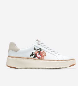 Tenis Cole Haan GrandPrØ Topspin Mujer Blancos Blancos | 218670-WLD