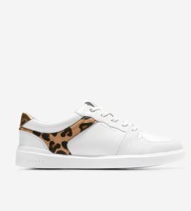 Tenis Cole Haan Grand Crosscourt Modern Tenis Mujer Blancos Dorados | 260149-ESR