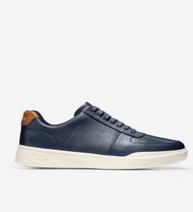 Tenis Cole Haan Grand Crosscourt Modern Tenis Hombre Azul Marino Marrom | 839170-MEY