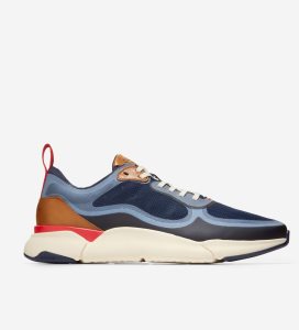 Tenis Cole Haan Grandsport Trainer Hombre Azules Rojos | 482350-FUQ