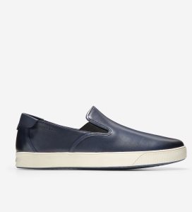 Tenis Cole Haan Nantucket Slip-On Hombre Azul Marino | 638457-WSO