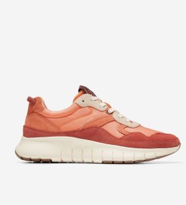 Tenis Cole Haan ZERØGRAND Upland Mujer Coral Naranjas | 740568-CIL