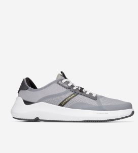 Tenis Cole Haan ZERØGRAND Winner Tenis Hombre Plateados Negros | 316809-FSZ