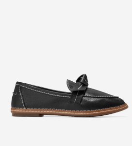 Tenis Planos Cole Haan Cloudfeel All-Day Bow Loafer Mujer Negros | 629170-GEV