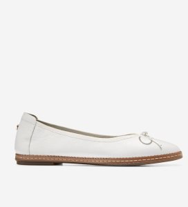 Tenis Planos Cole Haan Cloudfeel All-Day Ballet Mujer Blancos | 920346-XMC