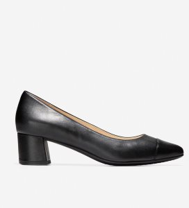 Zapatos De Salon Cole Haan Go-To Block Heel Mujer Negros | 642901-TWL