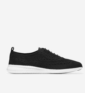 Zapatos Oxford Cole Haan 2.ZERØGRAND Wingtip Mujer Negros Blancos | 502684-YBA