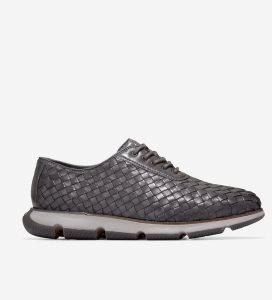 Zapatos Oxford Cole Haan 4.ZERØGRAND Hand-Woven Hombre Titanium | 482706-LCU