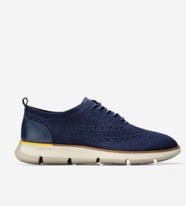 Zapatos Oxford Cole Haan 4.ZERØGRAND Mujer Azules | 926475-QVR