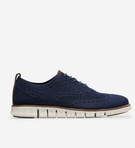 Zapatos Oxford Cole Haan ZERØGRAND Wingtip Hombre Azules Blancos | 548926-OSU