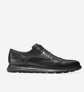 Zapatos Oxford Cole Haan ØriginalGrand Wingtip Hombre Negros Negros | 162405-SYQ